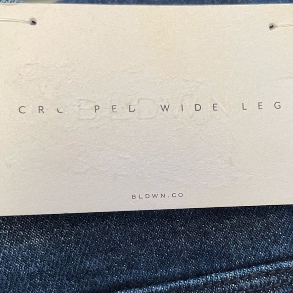 BLDWN Jeans Women’s Sz 26 Blue Cropped Wide Leg 90s Flare - Picture 11 of 11